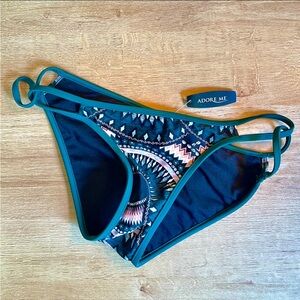 Adore Me Swim Bottoms Bikini Style Teal Women’s Small
